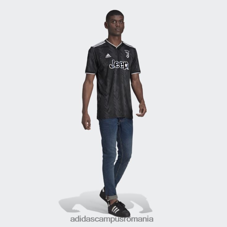 adidas campus romania tricou deplasare juventus 22/23 negru bărbați negru/alb/carbon J266N23674