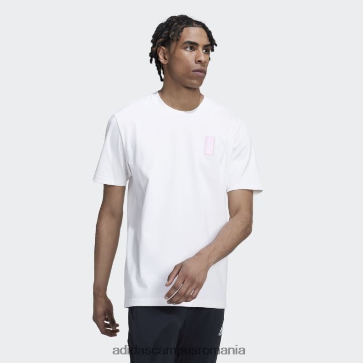 adidas campus romania tricou din bumbac, stil de viață, alb bărbați alb J266N214413