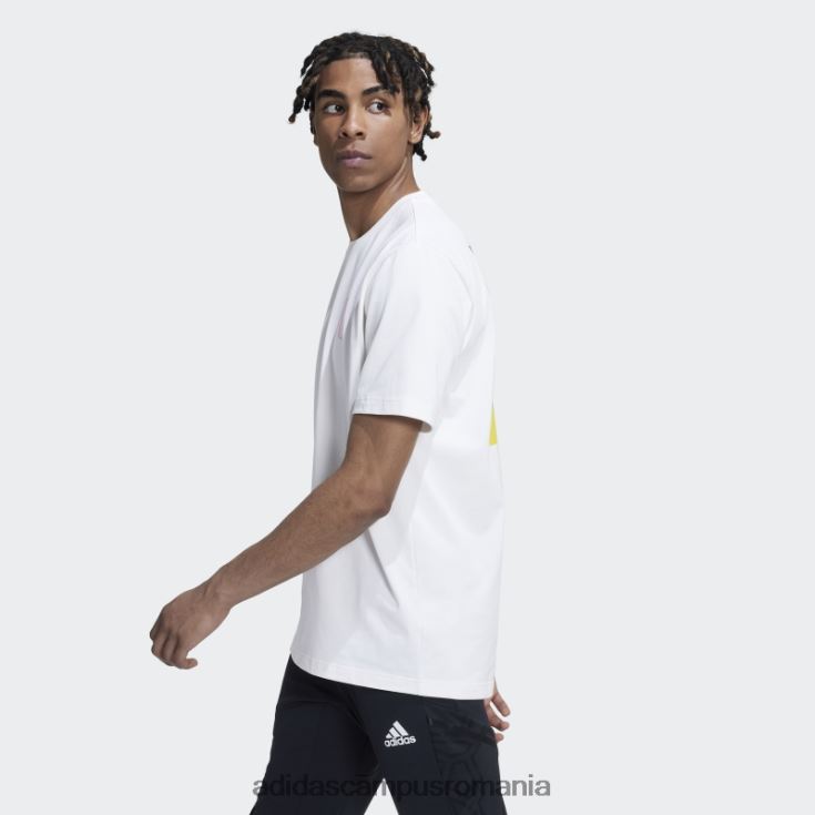 adidas campus romania tricou din bumbac, stil de viață, alb bărbați alb J266N214413