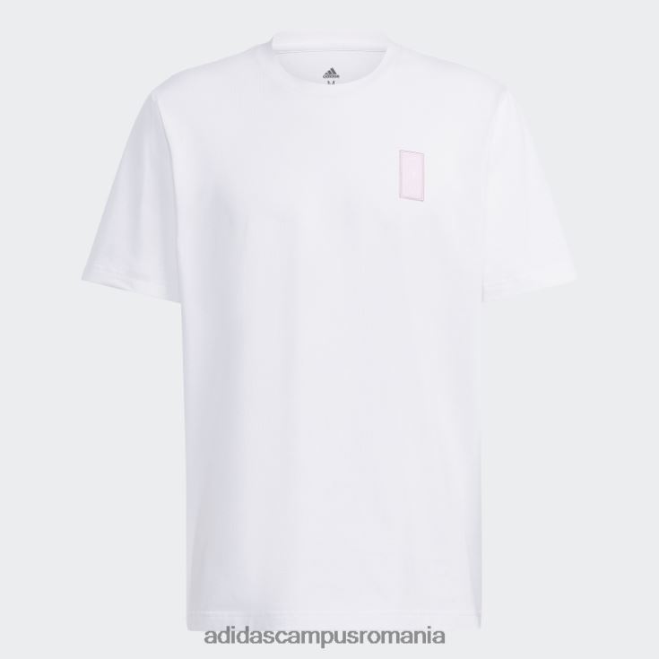 adidas campus romania tricou din bumbac, stil de viață, alb bărbați alb J266N214413