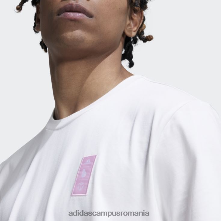 adidas campus romania tricou din bumbac, stil de viață, alb bărbați alb J266N214413