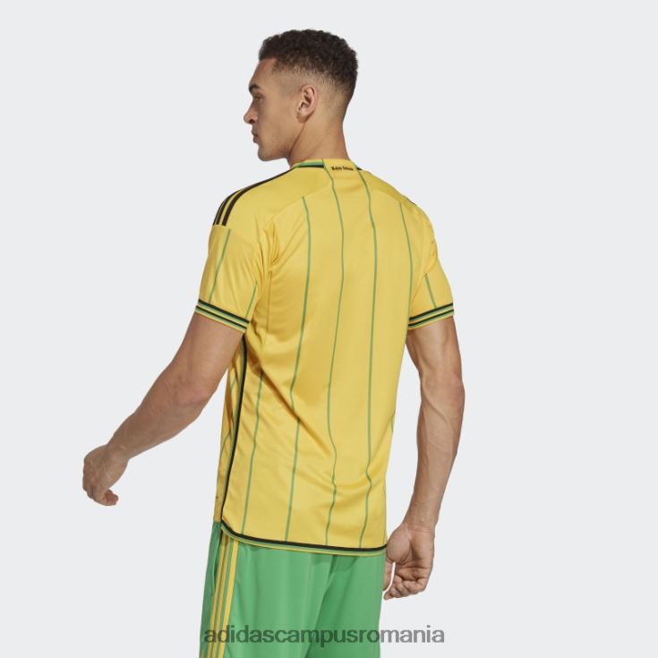 adidas campus romania tricou elegant de acasă Jamaica 23 verde bărbați auriu/verde J266N23625