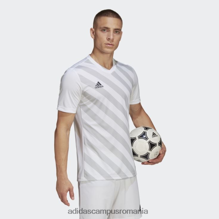 adidas campus romania tricou grafic alb entrada 22 bărbați alb/gri deschis J266N214273