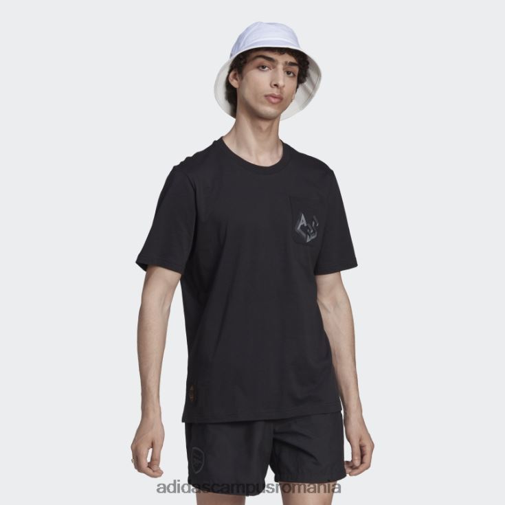 adidas campus romania tricou grafic arsenal negru bărbați negru J266N215218