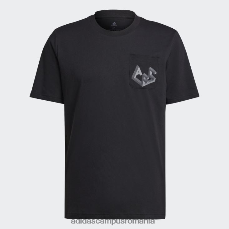 adidas campus romania tricou grafic arsenal negru bărbați negru J266N215218