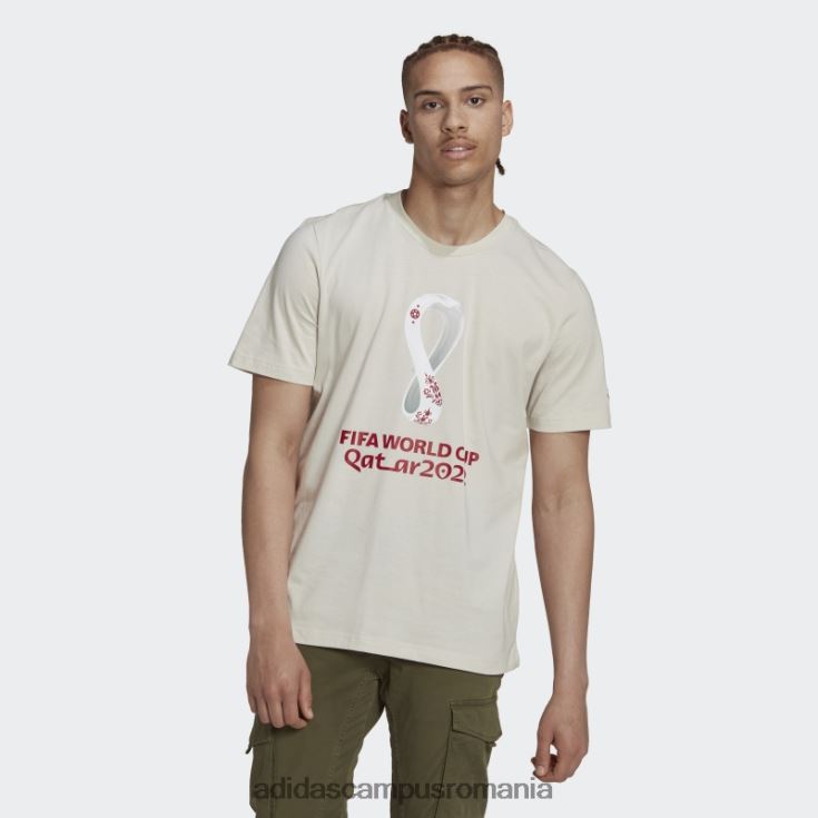 adidas campus romania tricou grafic cupa mondială fifa 2022 talc bărbați talc J266N27327