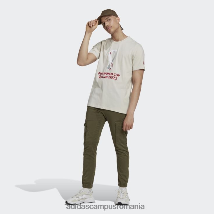adidas campus romania tricou grafic cupa mondială fifa 2022 talc bărbați talc J266N27327