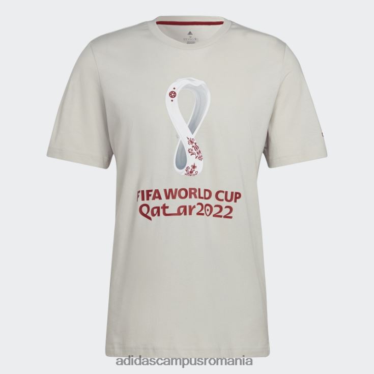 adidas campus romania tricou grafic cupa mondială fifa 2022 talc bărbați talc J266N27327