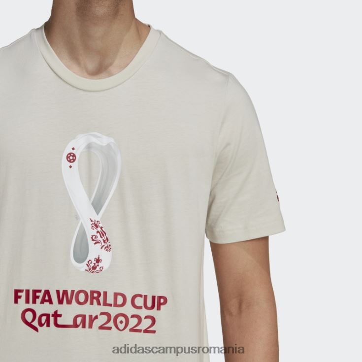 adidas campus romania tricou grafic cupa mondială fifa 2022 talc bărbați talc J266N27327