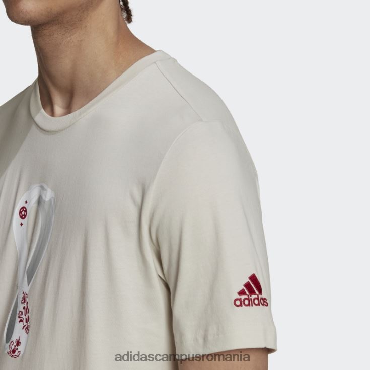 adidas campus romania tricou grafic cupa mondială fifa 2022 talc bărbați talc J266N27327