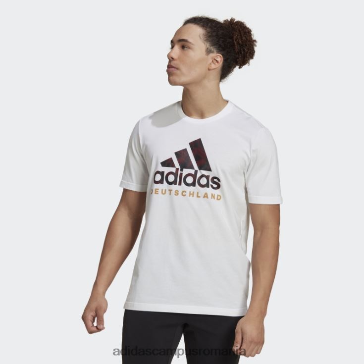 adidas campus romania tricou grafic german ADN alb adidas bărbați alb negru J266N26864