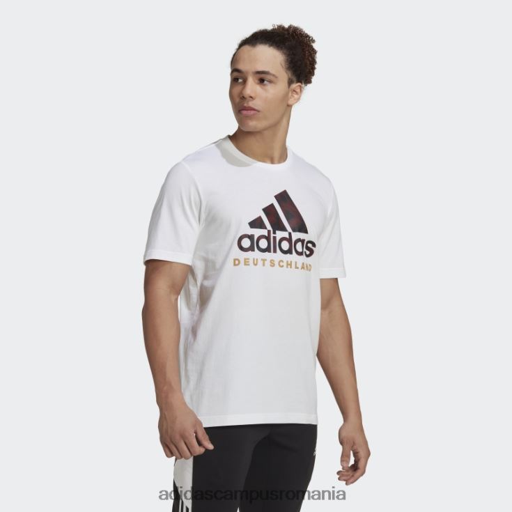 adidas campus romania tricou grafic german ADN alb adidas bărbați alb negru J266N26864