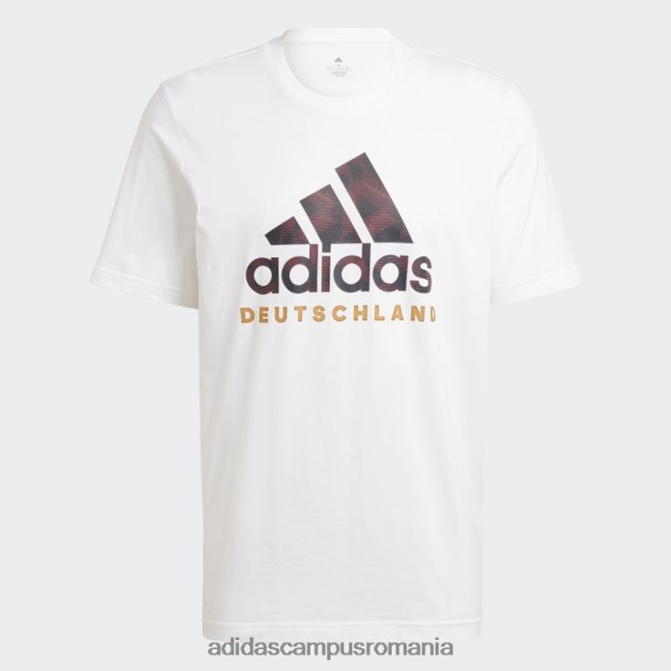 adidas campus romania tricou grafic german ADN alb adidas bărbați alb negru J266N26864