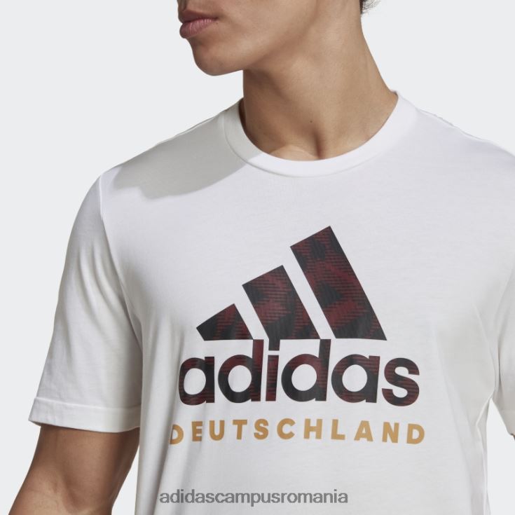 adidas campus romania tricou grafic german ADN alb adidas bărbați alb negru J266N26864