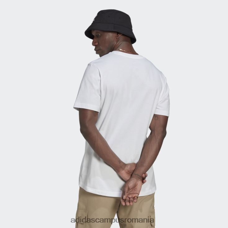 adidas campus romania tricou grafic manchester united dna alb bărbați alb J266N213904