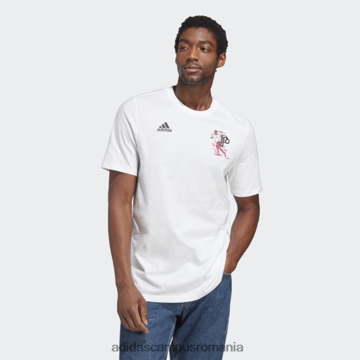 adidas campus romania tricou grafic pogba icon alb bărbați alb J266N27358