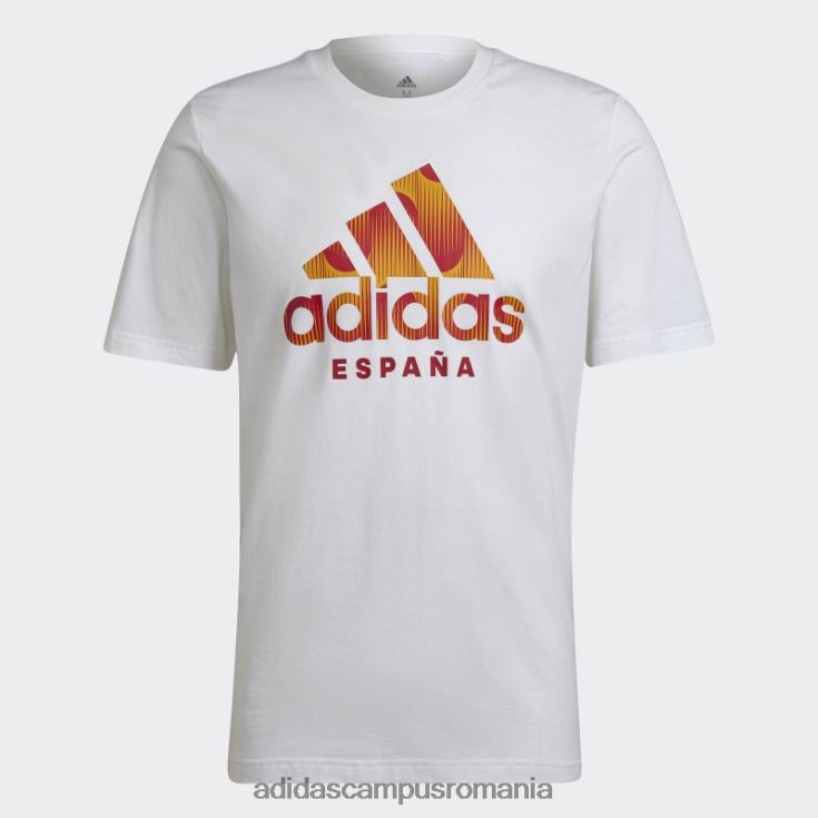 adidas campus romania tricou grafic spania alb bărbați alb J266N26847
