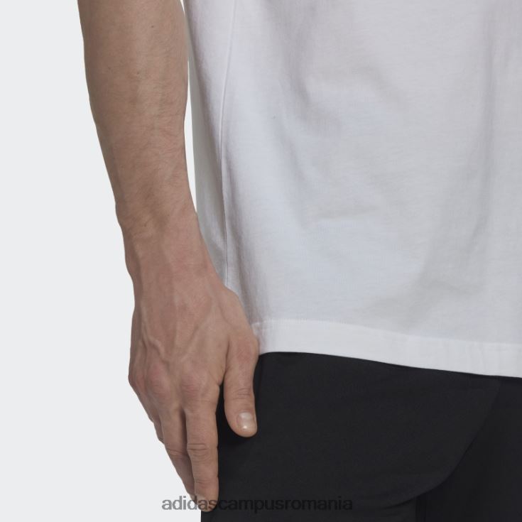 adidas campus romania tricou grafic spania alb bărbați alb J266N26847