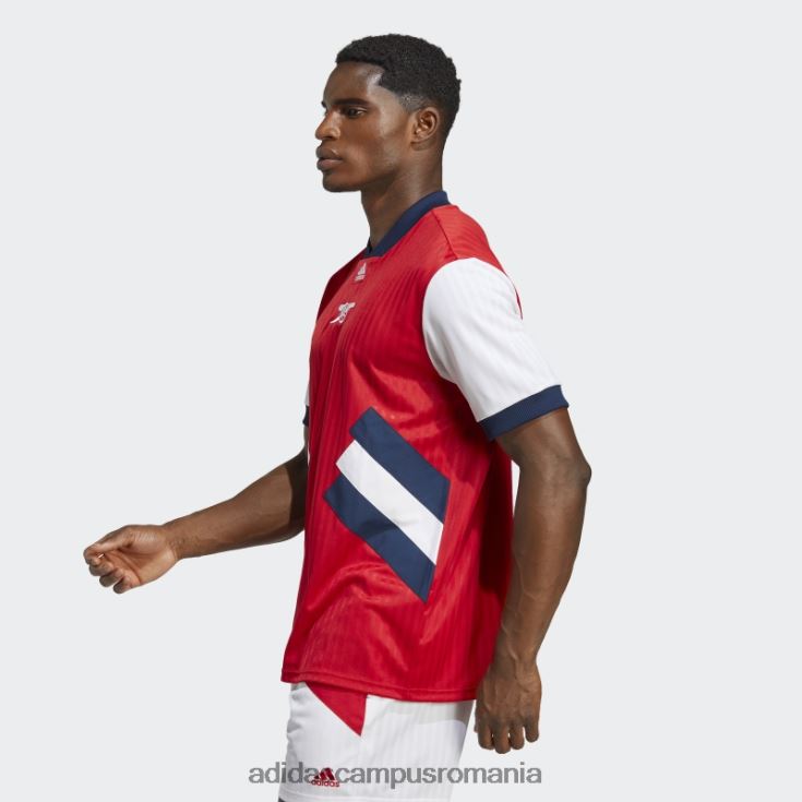 adidas campus romania tricou icoană arsenal stacojiu adidas bărbați stacojiu J266N26003