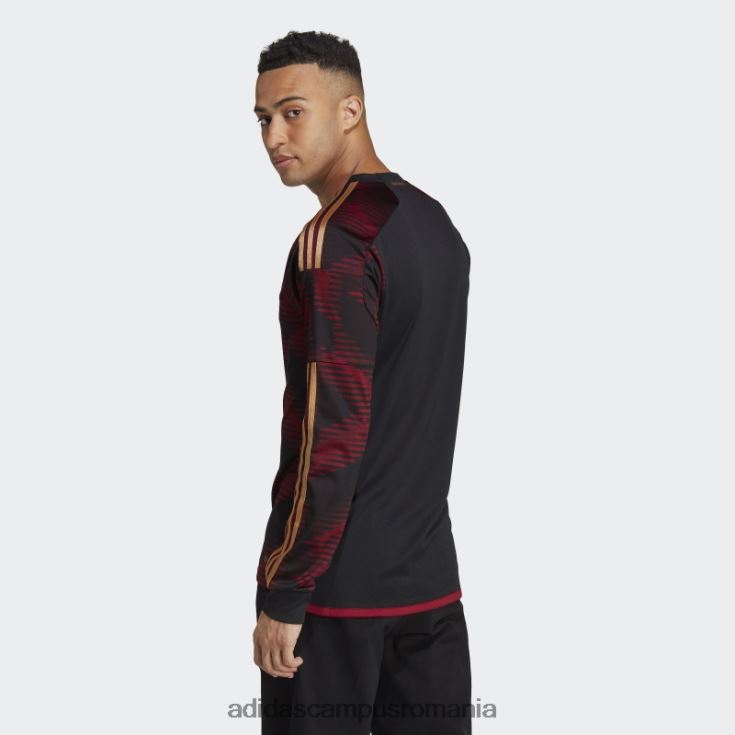 adidas campus romania tricou negru Germania 22 pentru deplasare cu mânecă lungă bărbați negru J266N214345