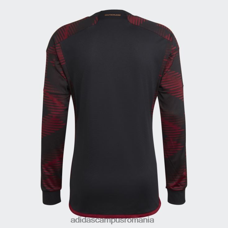 adidas campus romania tricou negru Germania 22 pentru deplasare cu mânecă lungă bărbați negru J266N214345