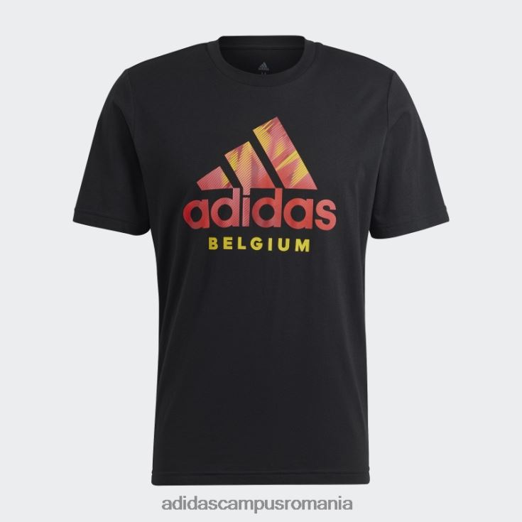 adidas campus romania tricou negru cu grafic belgia bărbați negru J266N26850
