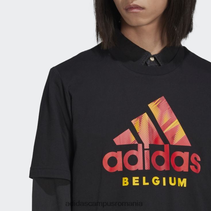 adidas campus romania tricou negru cu grafic belgia bărbați negru J266N26850