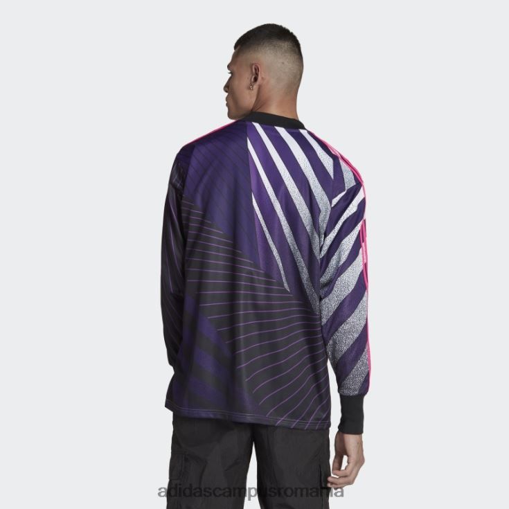 adidas campus romania tricou negru cu iconiță a Germaniei bărbați negru/violet J266N27210