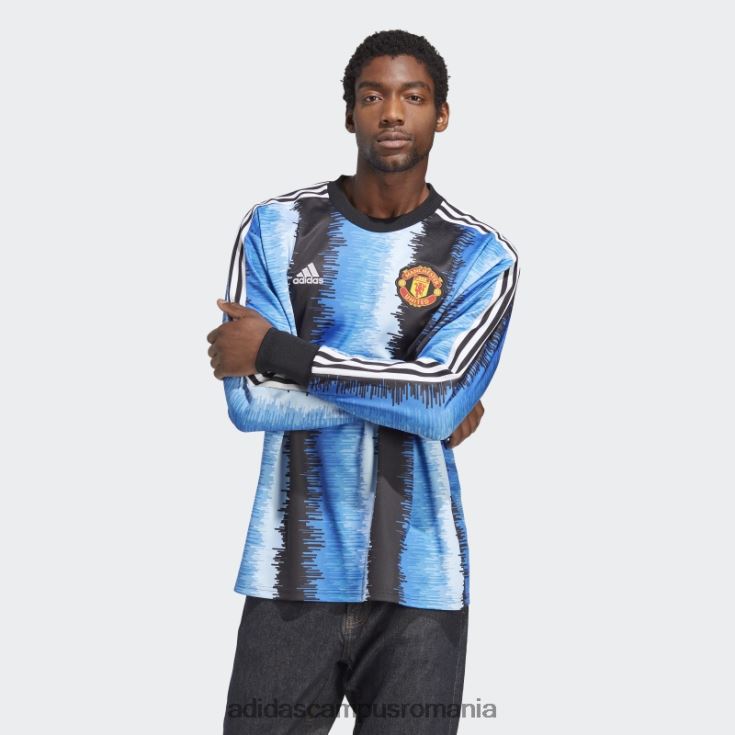 adidas campus romania tricou negru de portar icon manchester united bărbați negru/albastru real J266N25675