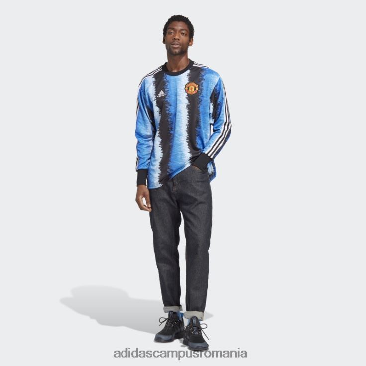 adidas campus romania tricou negru de portar icon manchester united bărbați negru/albastru real J266N25675