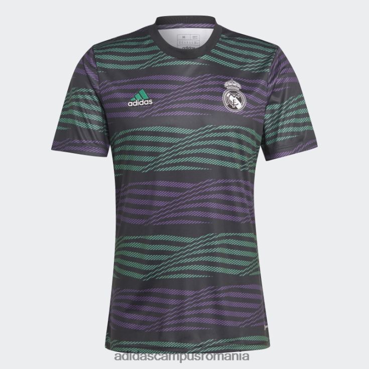 adidas campus romania tricou negru de pre-meci al Real Madrid bărbați negru/violet/verde curte J266N25011