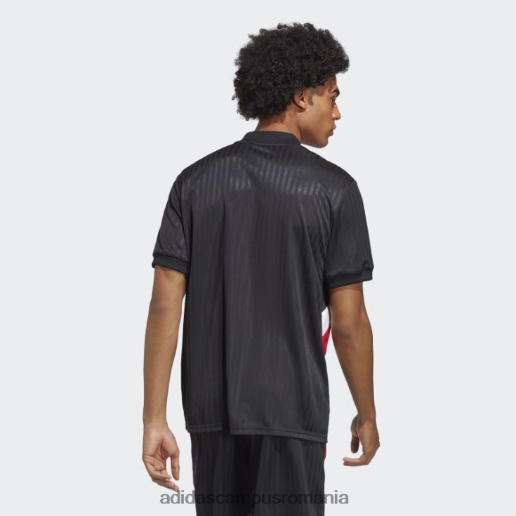 adidas campus romania tricou negru icon manchester united bărbați negru J266N26058