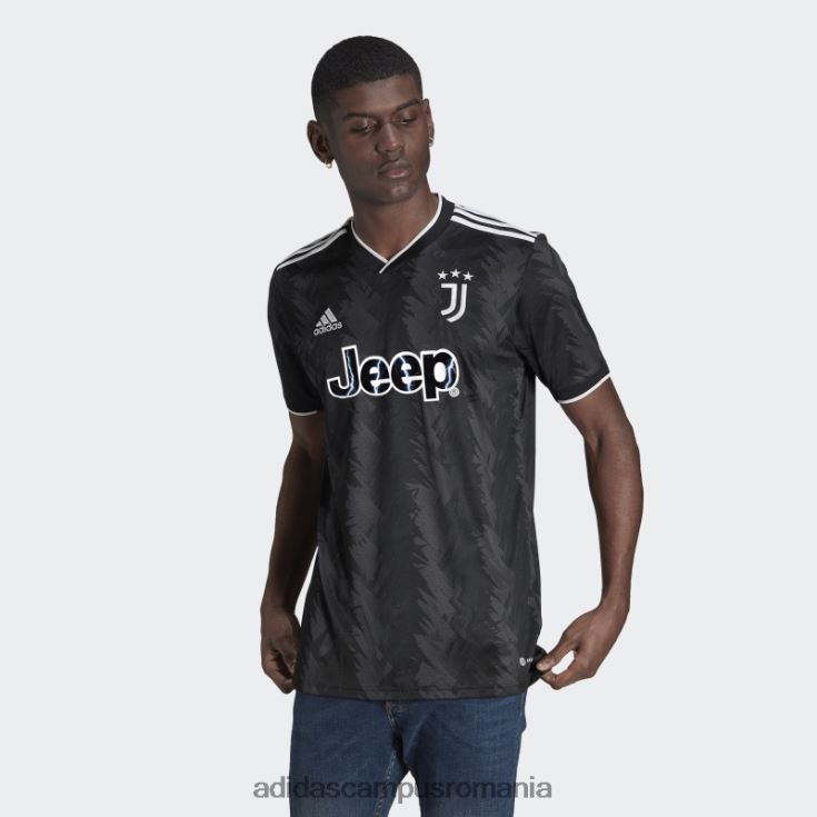 adidas campus romania tricou negru juventus 22/23 deplasare bărbați negru/alb/carbon J266N26275