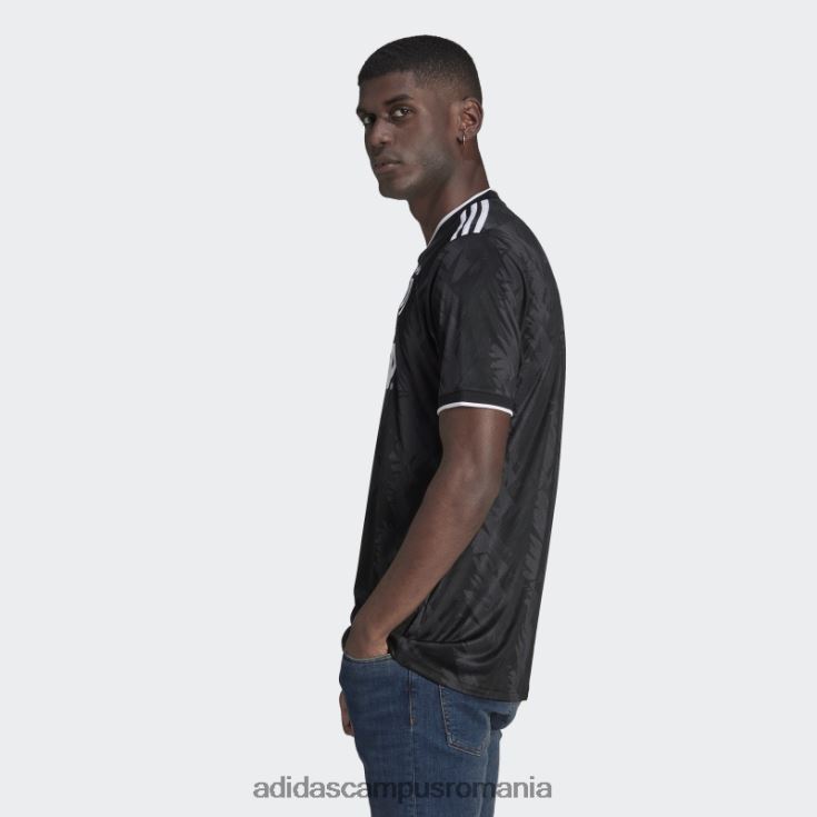 adidas campus romania tricou negru juventus 22/23 deplasare bărbați negru/alb/carbon J266N26275
