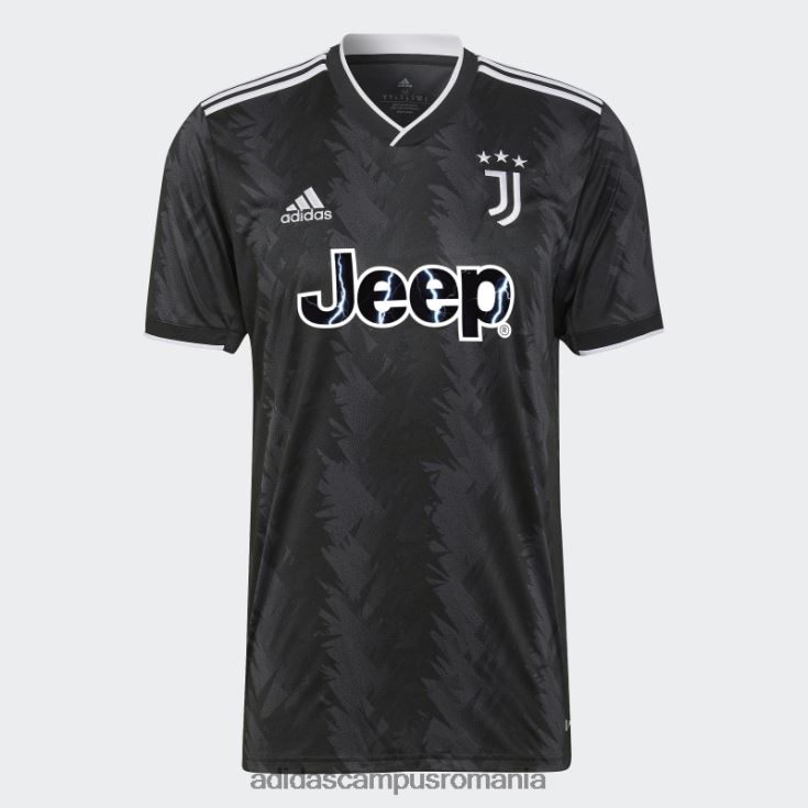 adidas campus romania tricou negru juventus 22/23 deplasare bărbați negru/alb/carbon J266N26275