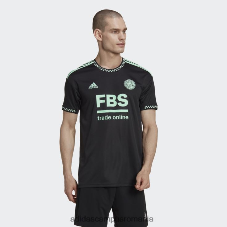 adidas campus romania tricou negru leicester city fc 22/23 deplasare adidas bărbați negru J266N214265