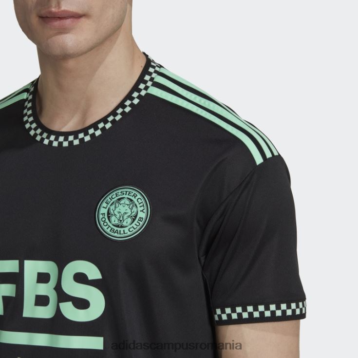 adidas campus romania tricou negru leicester city fc 22/23 deplasare adidas bărbați negru J266N214265