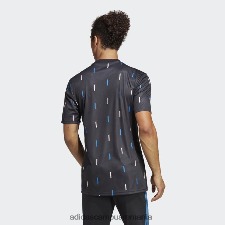 adidas campus romania tricou negru pre-meci manchester united bărbați negru/gri noapte/albastru/roz J266N25630