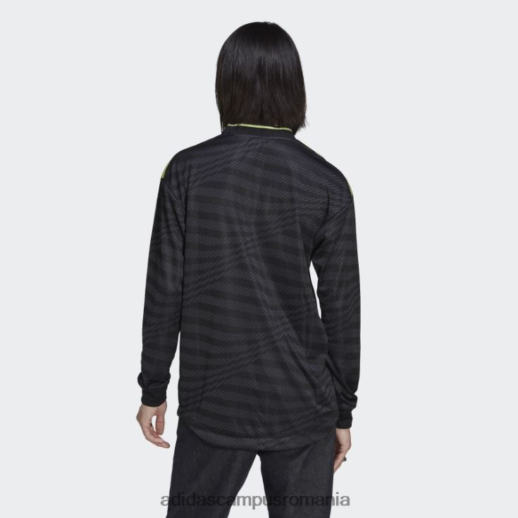 adidas campus romania tricou negru real madrid 22/23 cu mânecă lungă al treilea autentic bărbați negru/var J266N214141