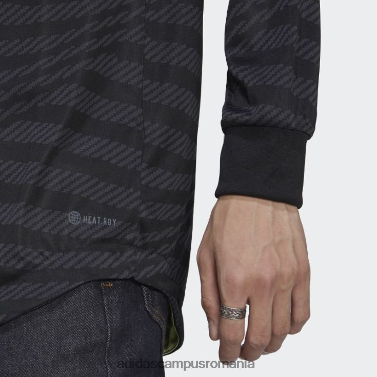 adidas campus romania tricou negru real madrid 22/23 cu mânecă lungă al treilea autentic bărbați negru/var J266N214141