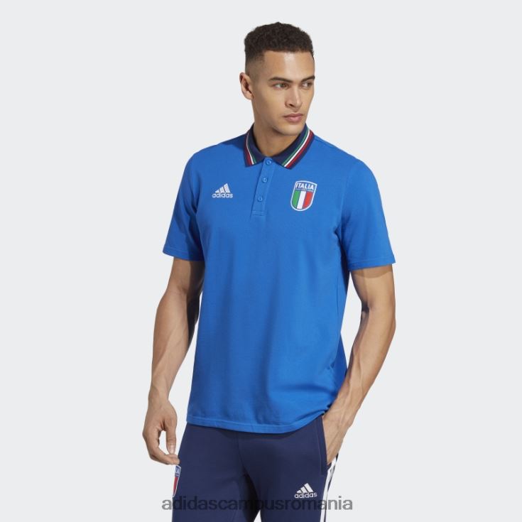 adidas campus romania tricou polo albastru italia bărbați albastru J266N214153