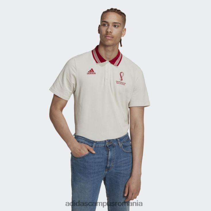 adidas campus romania tricou polo cu emblema oficială a Cupei Mondiale FIFA 2022, talc bărbați talc J266N27285