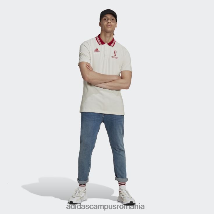 adidas campus romania tricou polo cu emblema oficială a Cupei Mondiale FIFA 2022, talc bărbați talc J266N27285