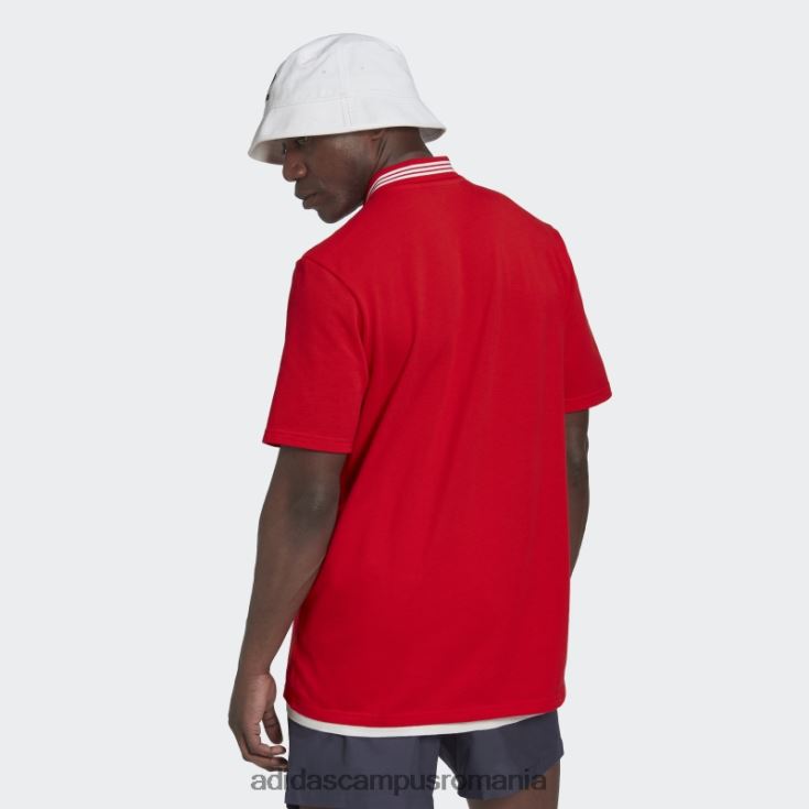adidas campus romania tricou polo fc bayern dna roșu bărbați roșu J266N214425