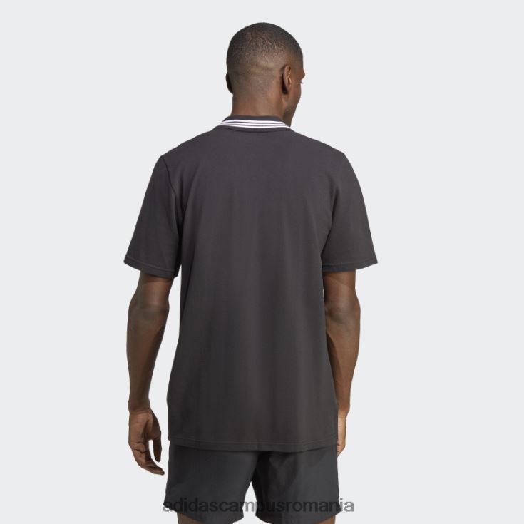 adidas campus romania tricou polo juventus dna negru bărbați alb negru J266N214407