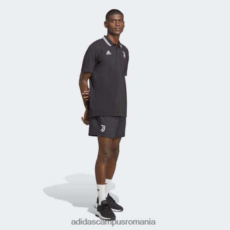 adidas campus romania tricou polo juventus dna negru bărbați alb negru J266N214407