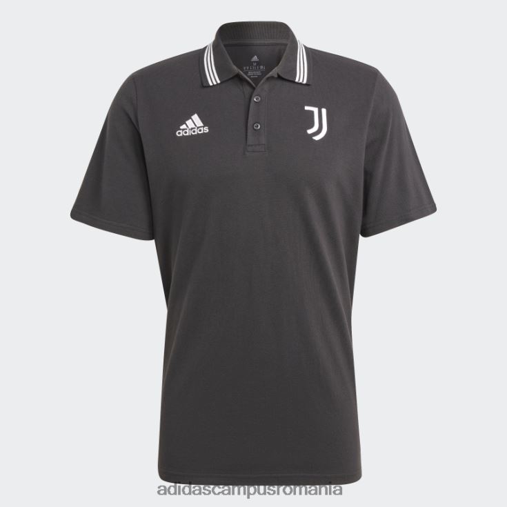 adidas campus romania tricou polo juventus dna negru bărbați alb negru J266N214407