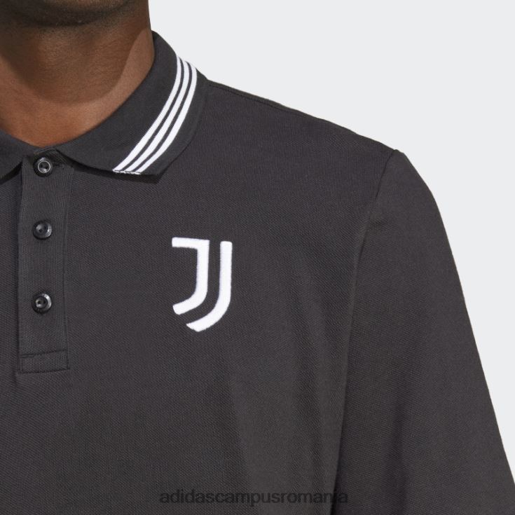 adidas campus romania tricou polo juventus dna negru bărbați alb negru J266N214407