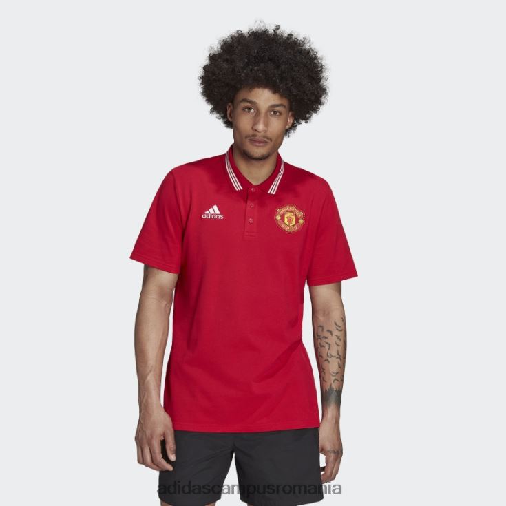 adidas campus romania tricou polo manchester united dna roșu real bărbați roșu adevărat J266N215224