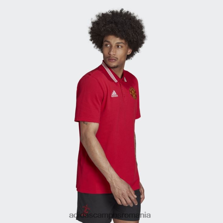 adidas campus romania tricou polo manchester united dna roșu real bărbați roșu adevărat J266N215224